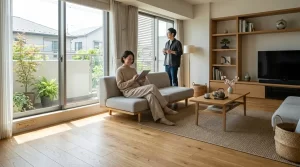 マンションの床リフォームで遮音性能LL-45の防音フローリングへ張り替えた施工実例